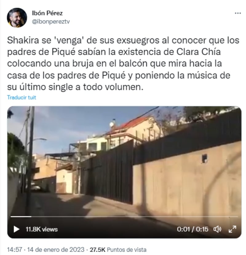 Momento insólito en el interior