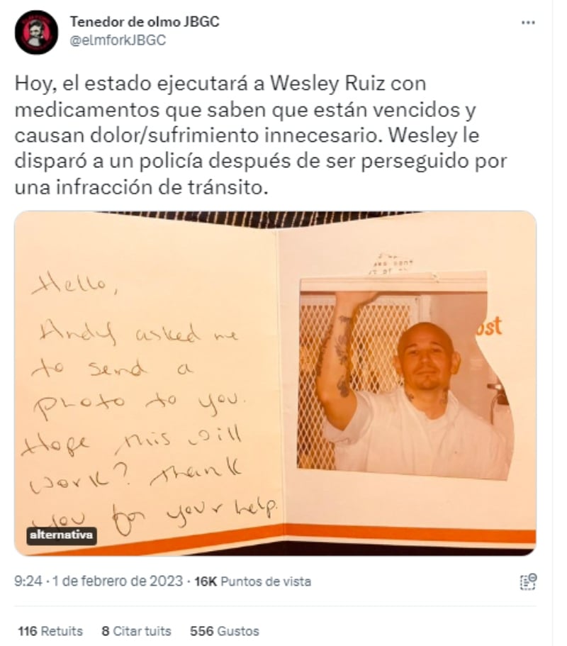 Trataron de detener la ejecución