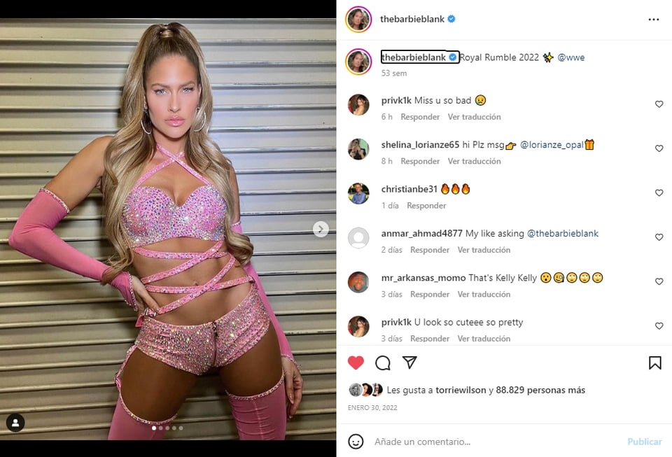 Deportistas con OnlyFans: Kelly Kelly