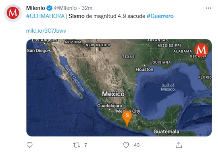 Nuevo sismo en Guerrero