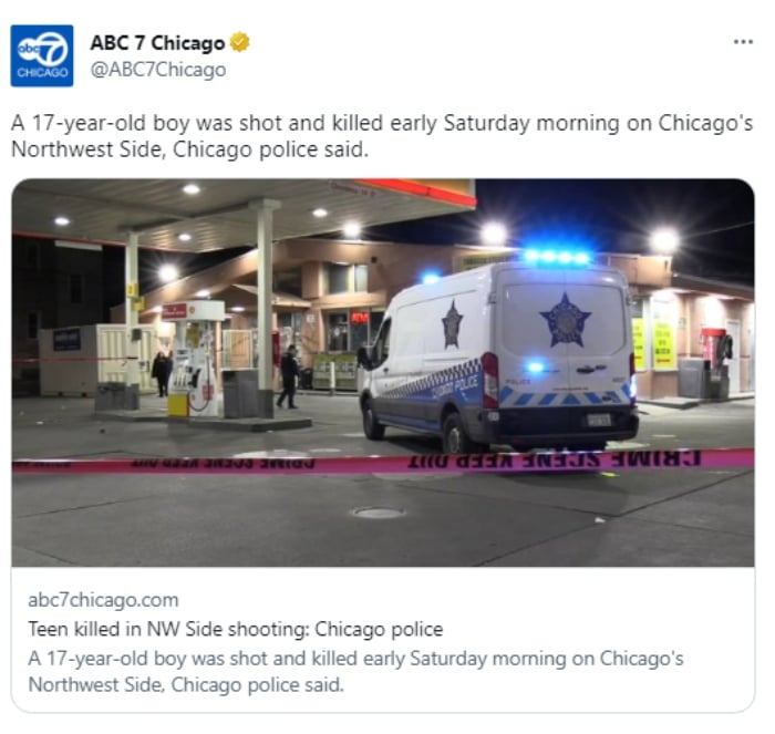 Tiroteo en Chicago joven asesinado