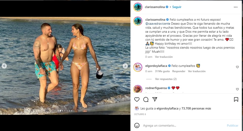 Clarissa Molina pospone su boda