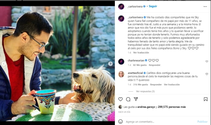 Carlos Rivera de luto otra vez