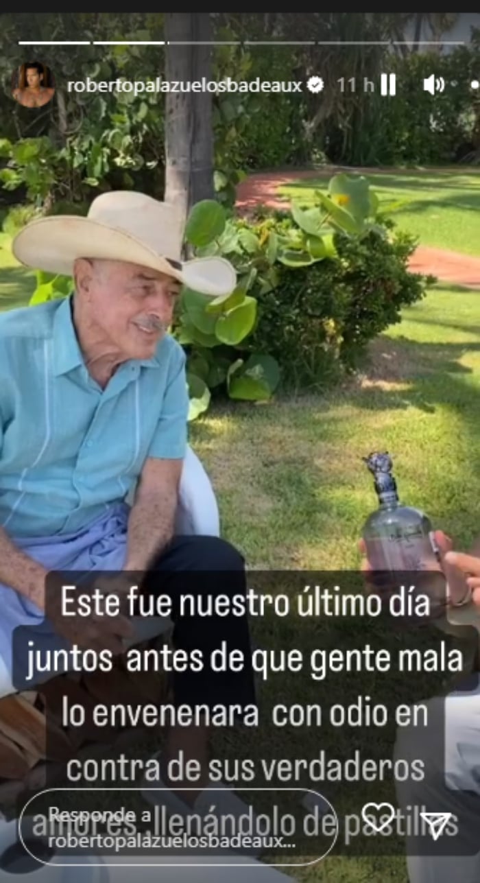 Roberto Palazuelos devastado por la muerte de Andrés García