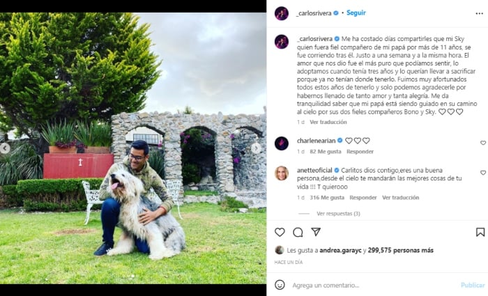Carlos Rivera de luto otra vez