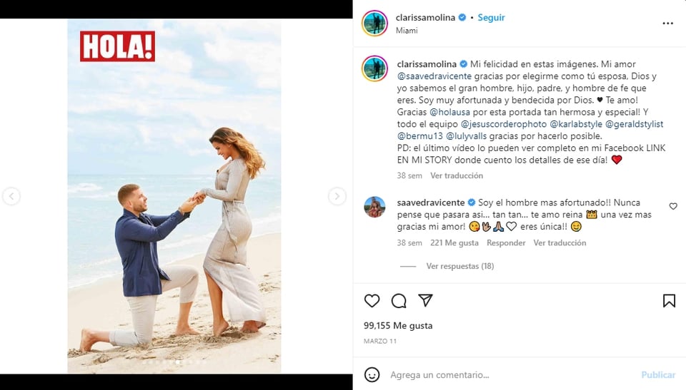 Prometido de Clarissa Molina