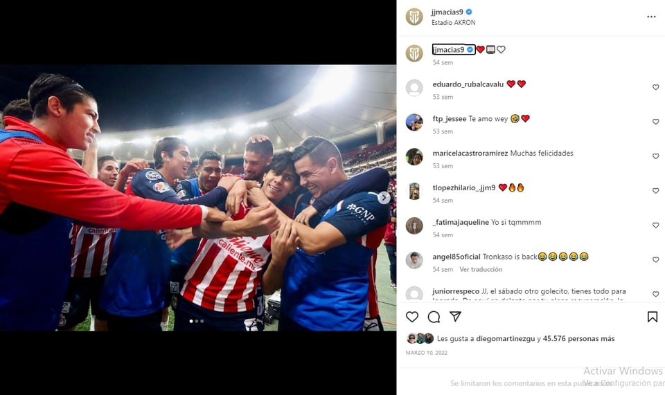 Viene de una terrible lesión