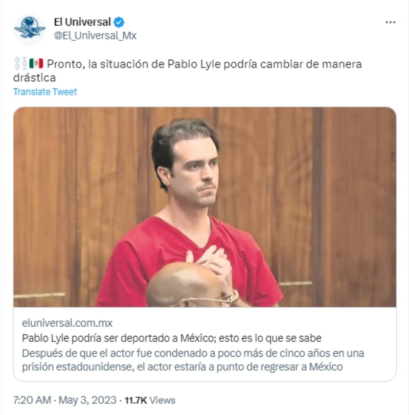 El incidente que lo llevó a prisión