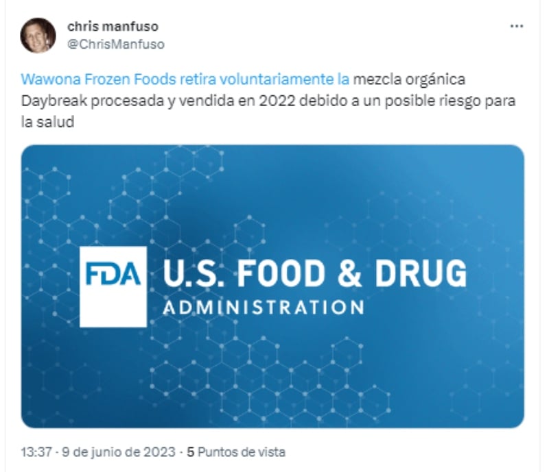 Lanzan advertencias por productos congelados
