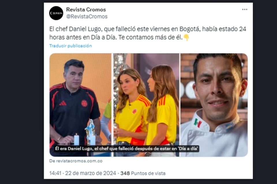 Chef, Daniel Lugo, Caracol, televisión, MundoNOW
