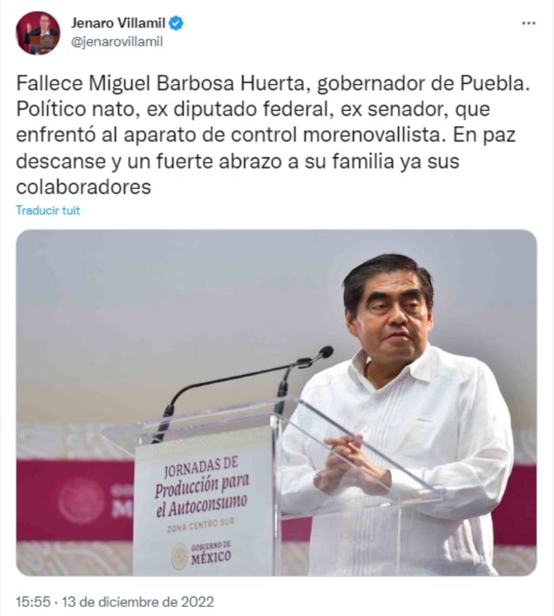 El expresidente Felipe Calderón reacciona