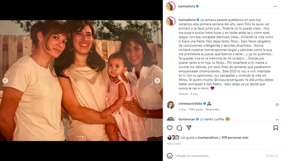 "Este 2023 lo voy a vivir inspirada en ti"