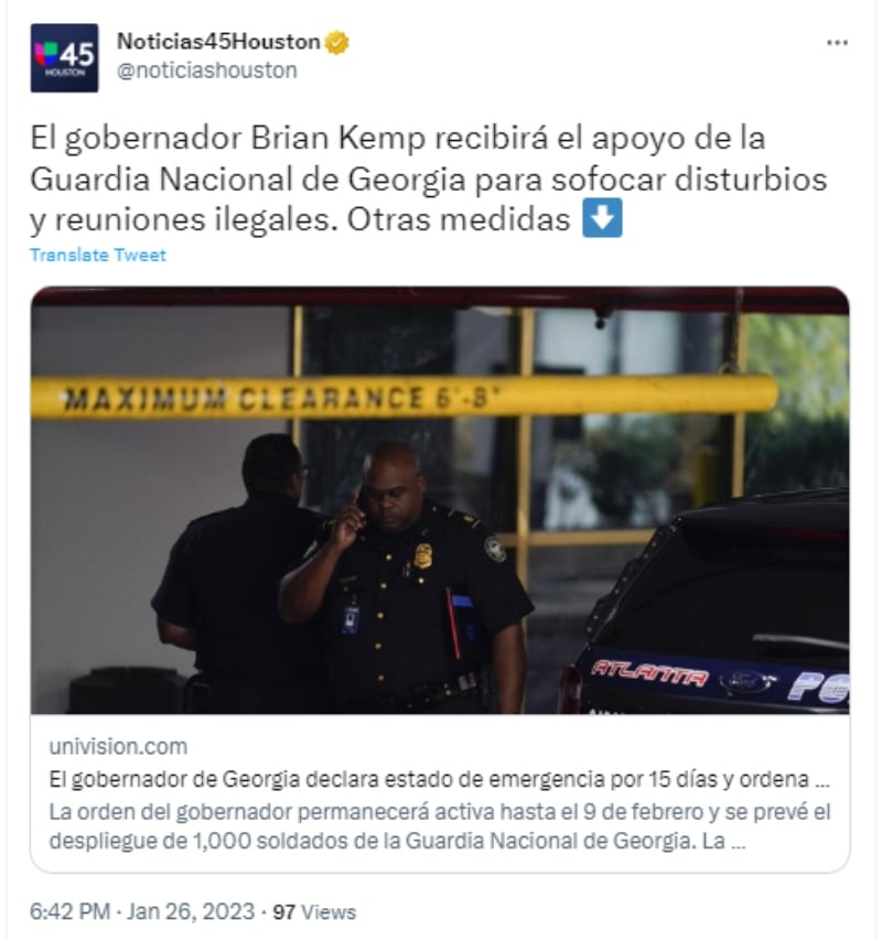 "Pedimos que las manifestaciones sean seguras y pacífico"