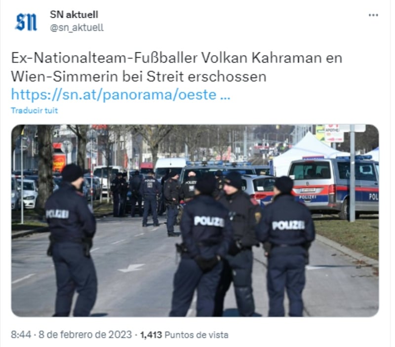 Le dieron un tiro en la cabeza