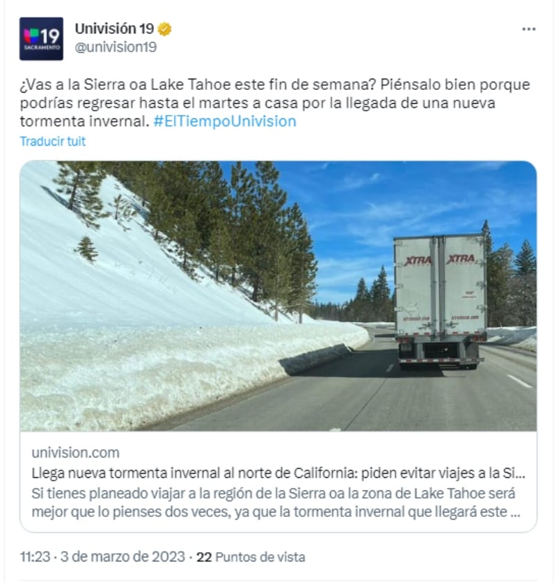 Nueva tormenta invernal azota en California