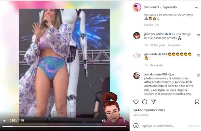 Belinda almost fainted.