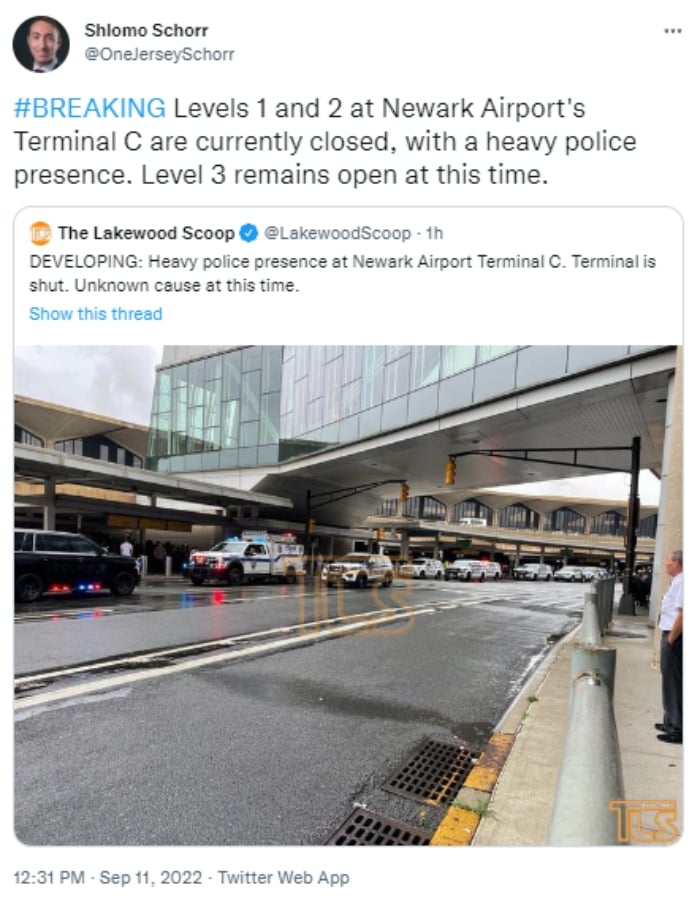 Aeropuerto Newark amenaza bomba