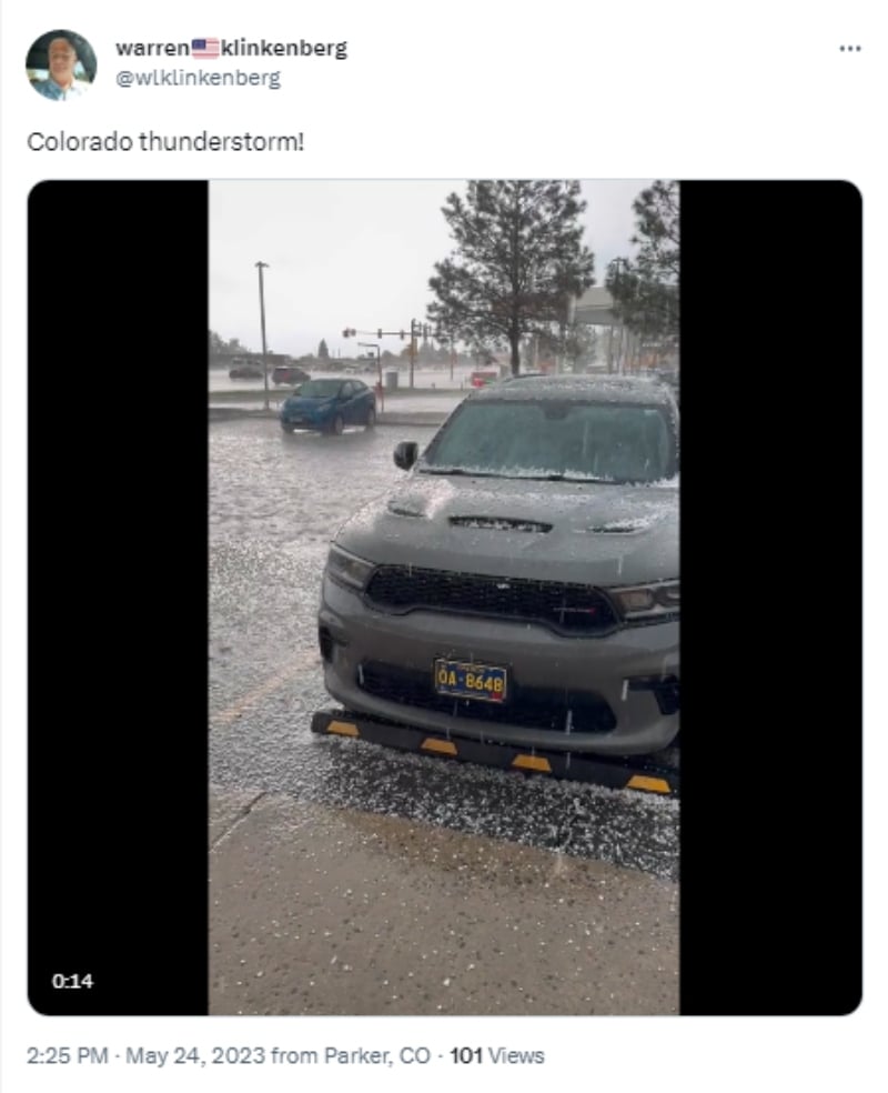 Lanzan alerta por tormenta severa en Colorado