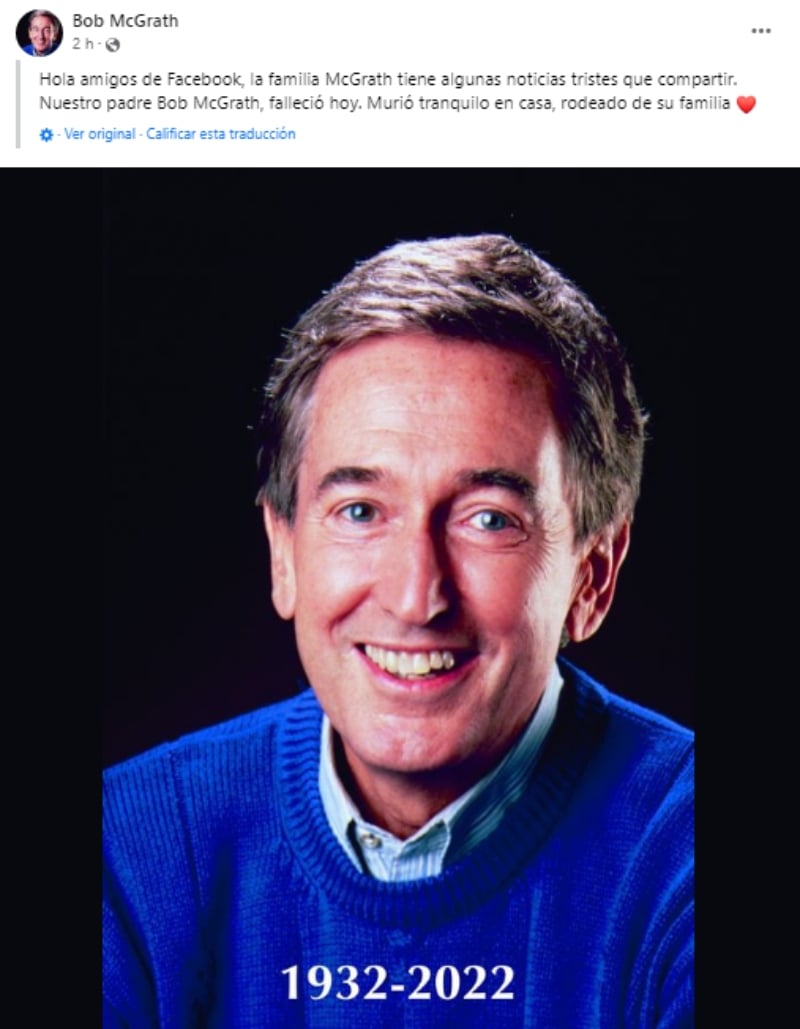 Muere el actor de Plaza Sésamo, Bob McGrath