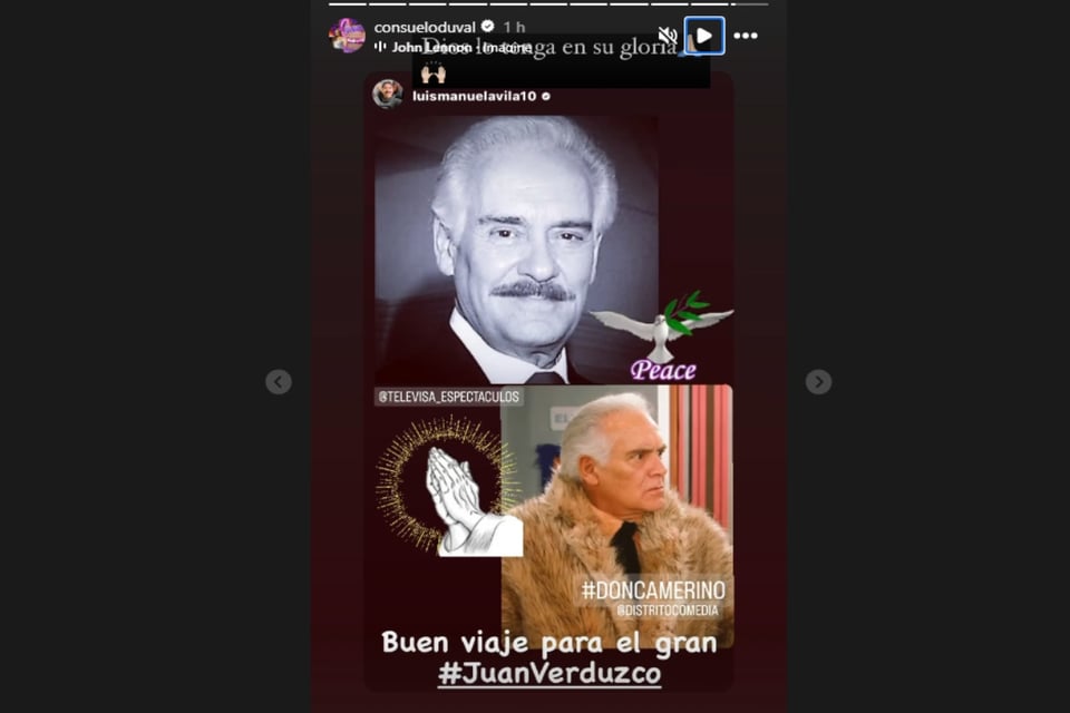 Consuelo Duval, Juan Verduzco, luto, Televisa, MundoNOW