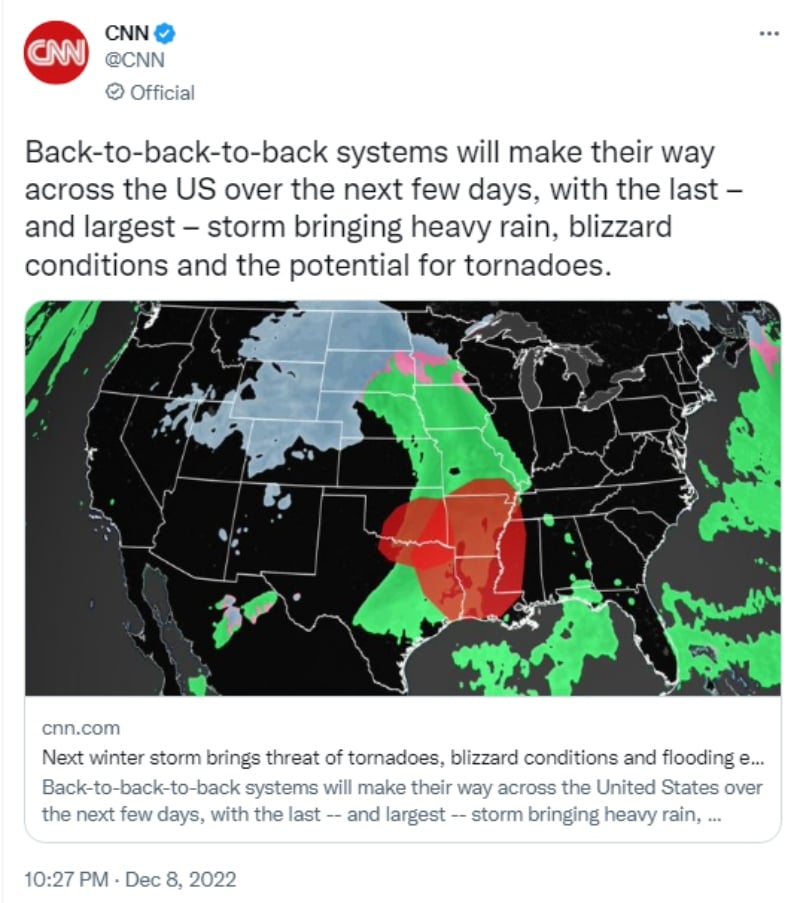 Nieve, lluvias y fuertes vientos