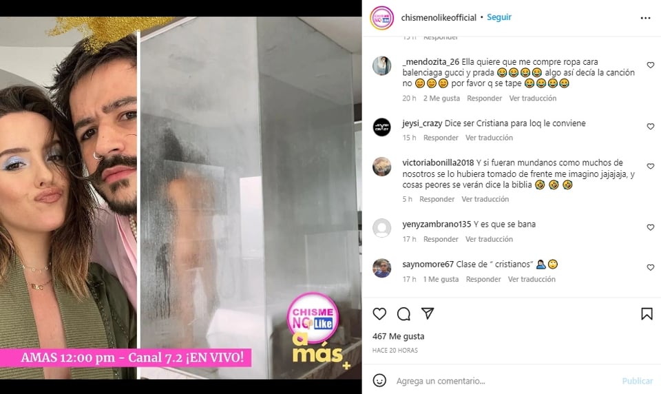 Eva Luna fotografía esposo sin ropa
