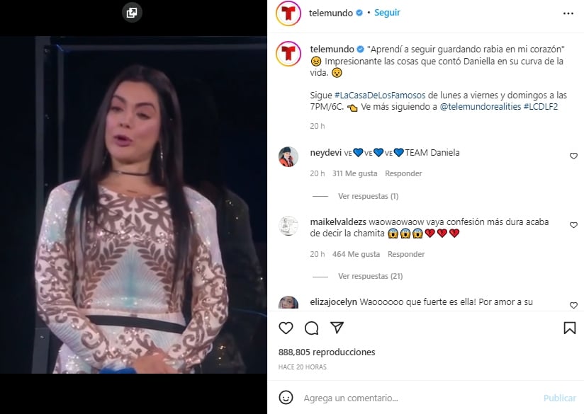 Daniela Navarro confiesa abuso