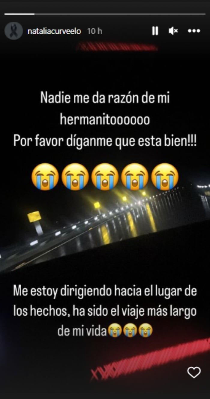 Muere hermano Natalia Curvelo
