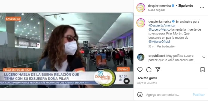 Lucero está de luto