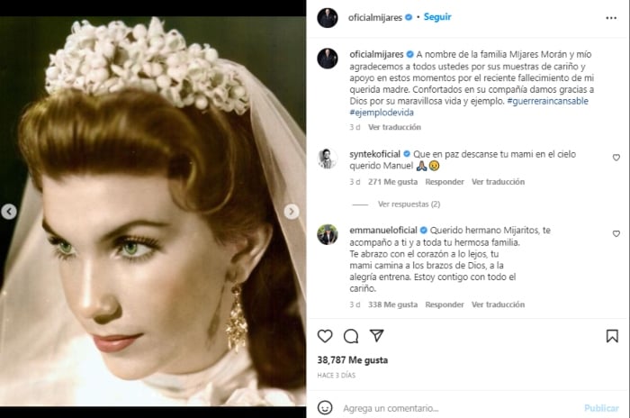Lucero está de luto