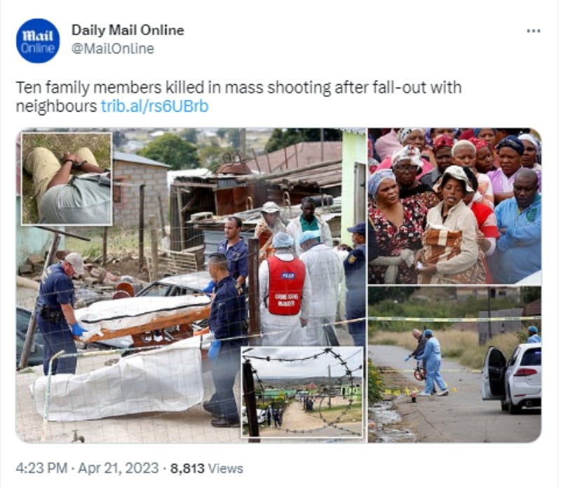 Asesinan 10 integrantes familia: ¿Fue por una pelea con los vecinos?