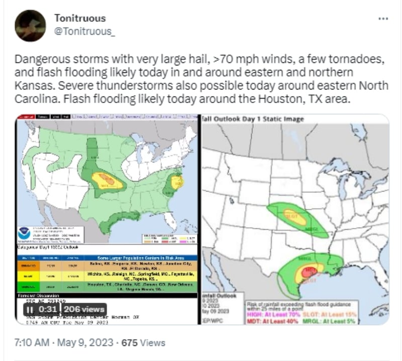 Tormentas en Texas deja saldo mortal