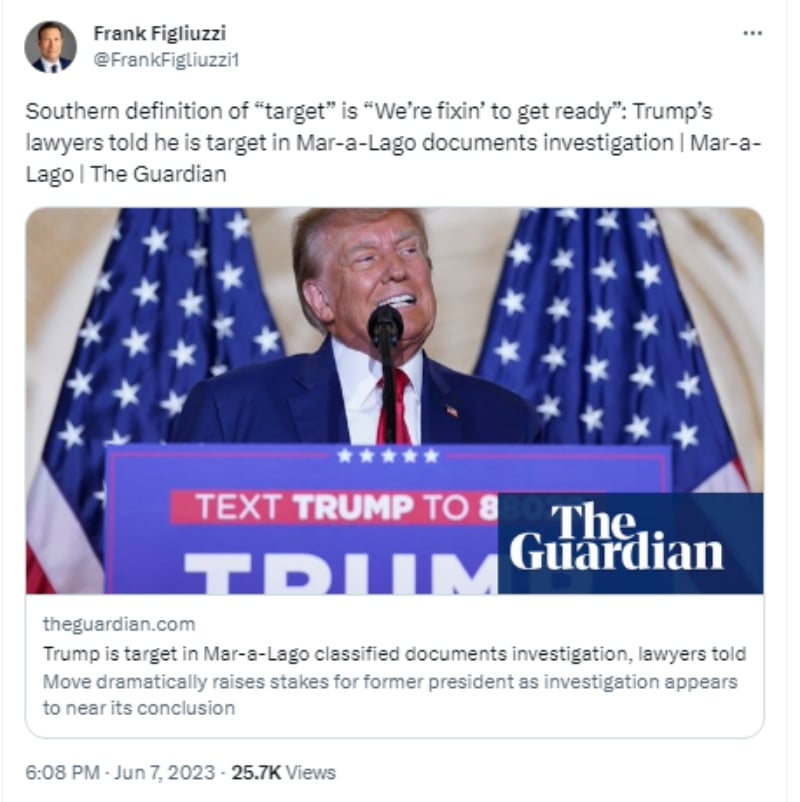 Donald Trump está siendo investigado por documentos clasificados