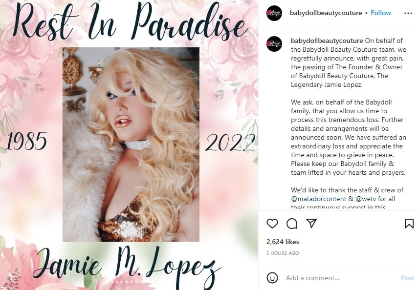 Jamie López dies: Causes of his death