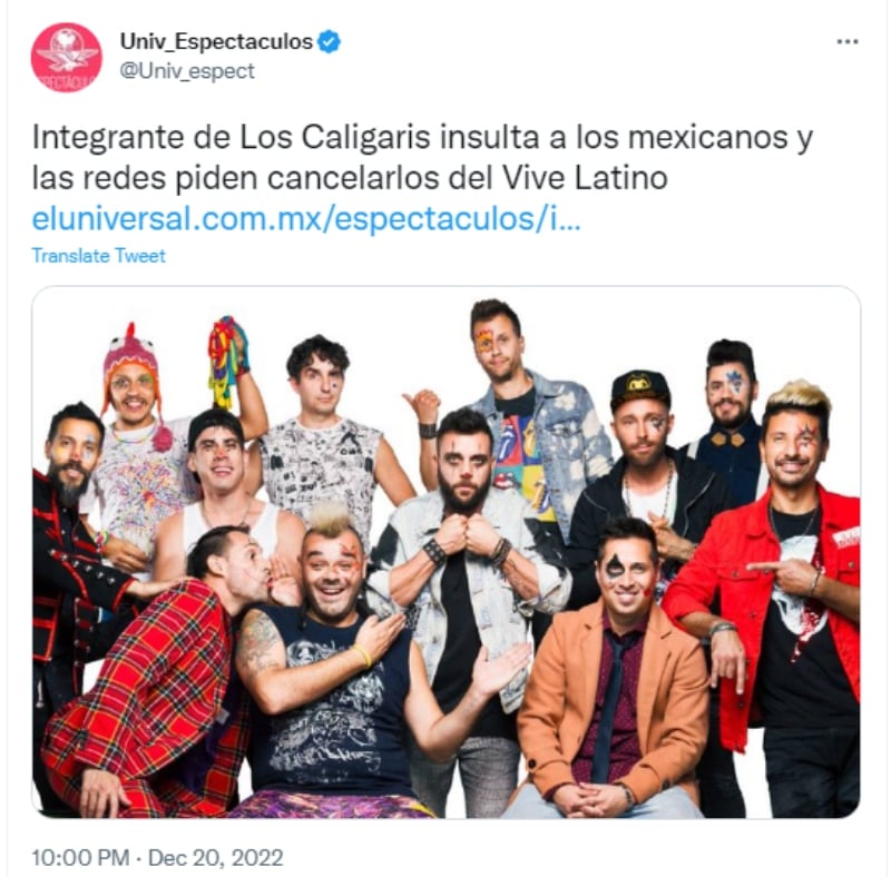 Agrupación Caligaris separan a Federico Zapata