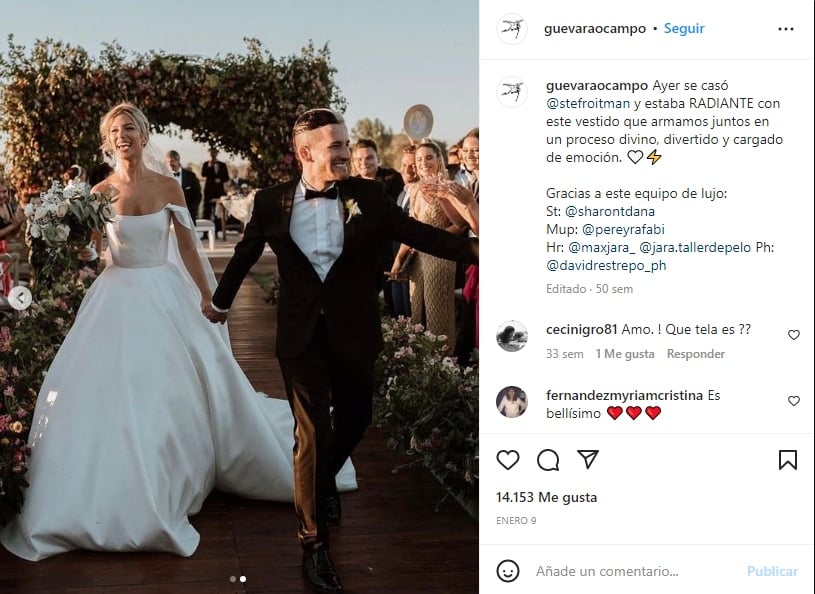 Wedding between Ricky Montaner and Stefi Roitman
