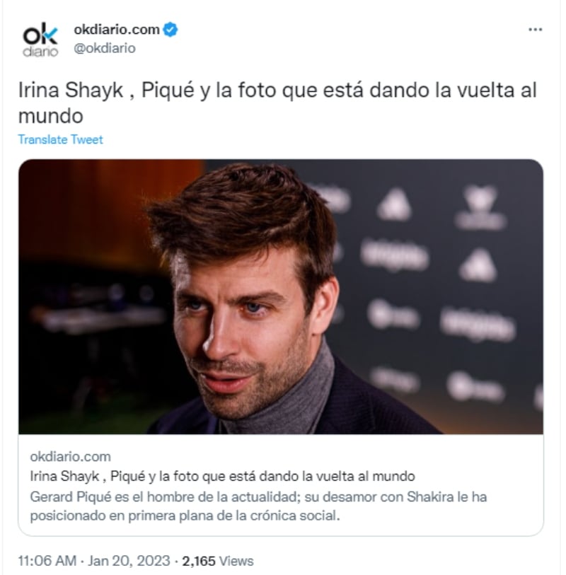 Capture Gerard Piqué with Irina Shyak