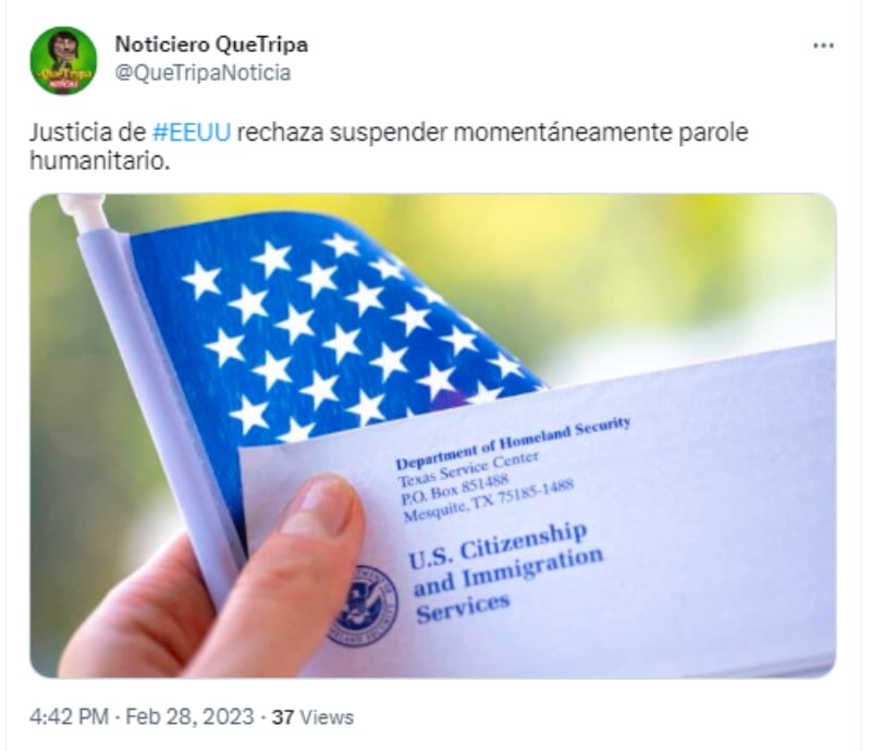 Juez suspender parole humanitario: Analizarán demanda de estados
