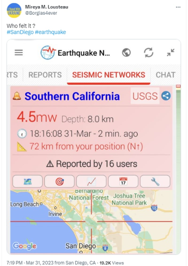 "Nuestra alerta de terremoto se volvió loca"