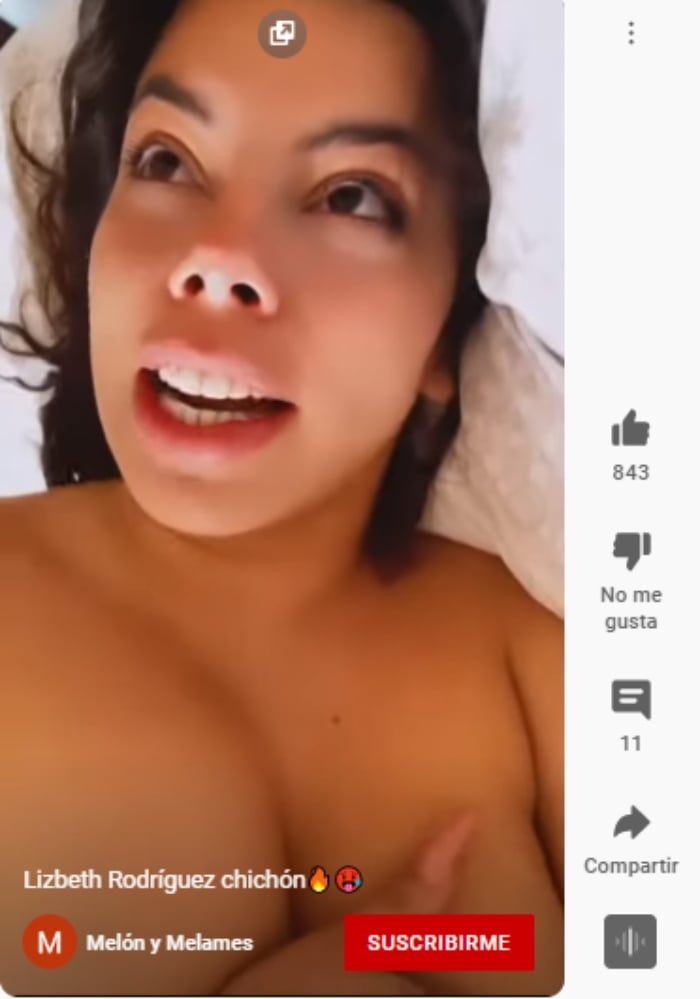 Lizbeth Rodríguez sin ropa