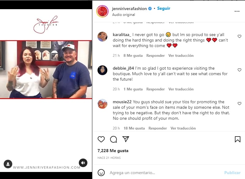 Hijos Jenni Rivera boutique
