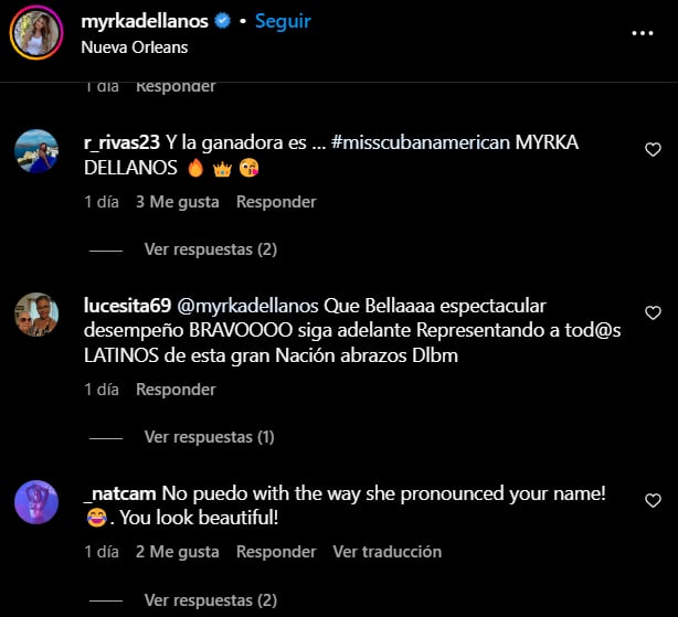 Los piropos y felicitaciones le llovieron en los comentarios