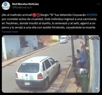 Identifican como Sergio "N" al mexicano asesino que tiró un perrito a un cazo de aceite en Edomex