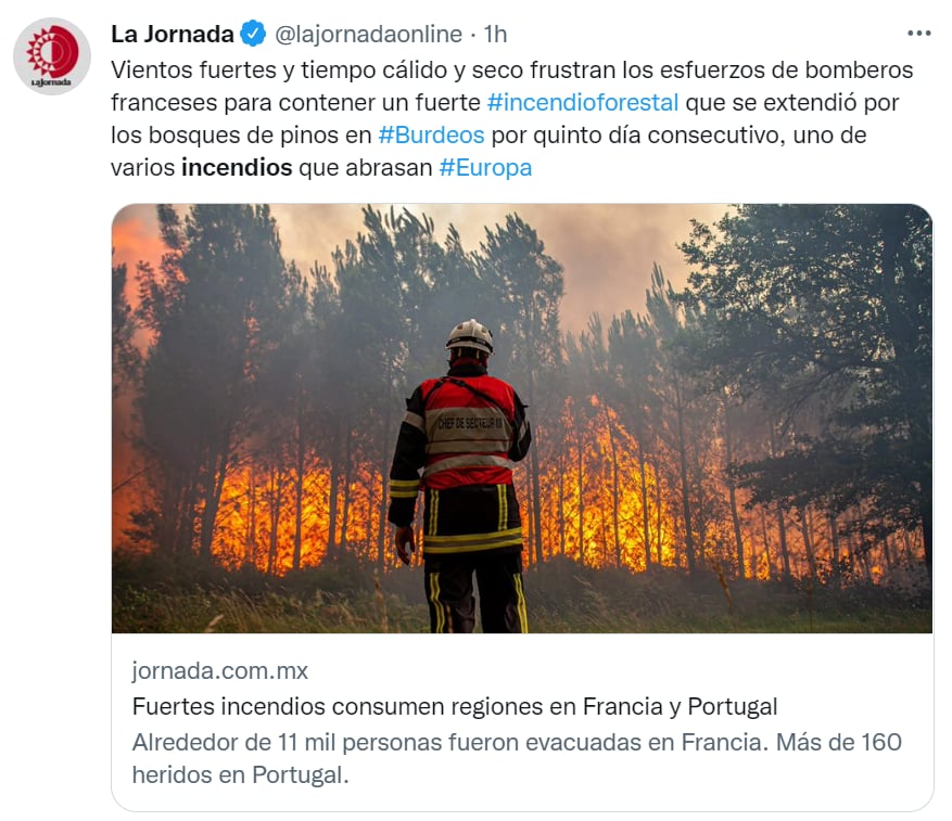 Incendios Europa
