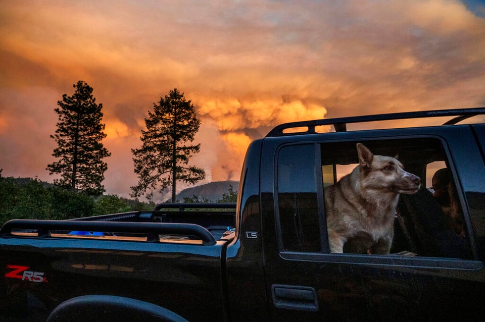 Incendios sequías inundaciones California