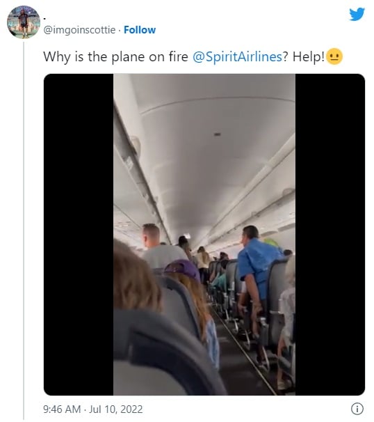 Avión se incendia aeropuerto de Atlanta pasajeros