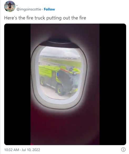 Avión se incendia aeropuerto de Atlanta pasajeros