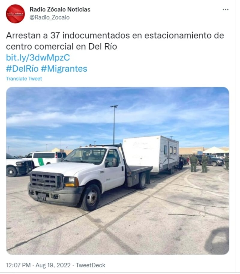 Detienen a indocumentados
