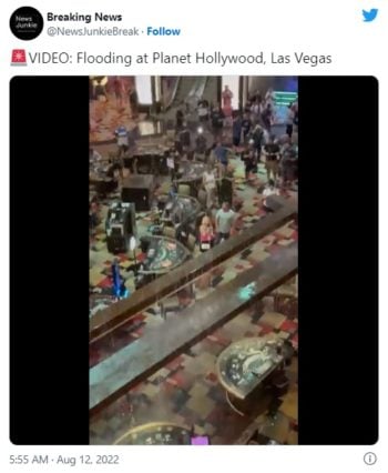 Inundaciones repentinas destrozan casinos en Las Vegas videos