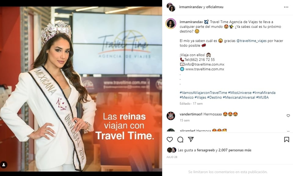 Irma Miranda Miss Universo: Ahora estás representando a México ¿Cuéntame cómo fue que no te rendiste y que y que decidiste volver a participar?